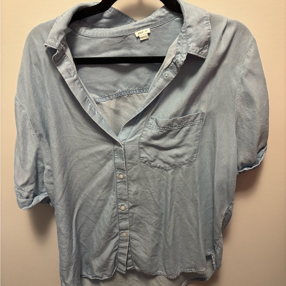 Aerie Light Blue Casual Shirt